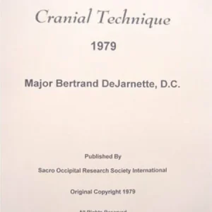 1979 DeJarnette SOT Manual Cranial Technique