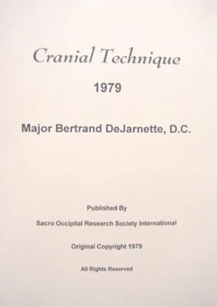1979 DeJarnette SOT Manual Cranial Technique